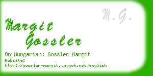 margit gossler business card